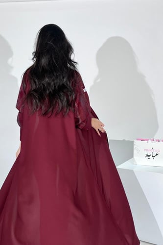 كريب كلوش بورغندي بكم كشميري