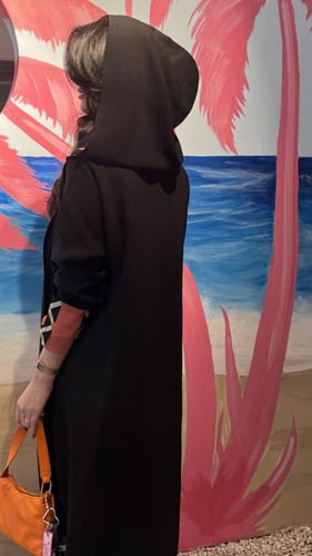 لينين اسود هودي قطن