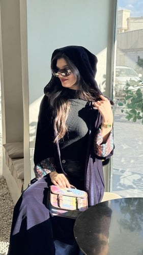 شال كشميري بنفس قماش الهودي فريال