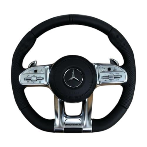 طارة مقود مرسيدس رياضية بتصميم AMG من الجلد الفاخر...