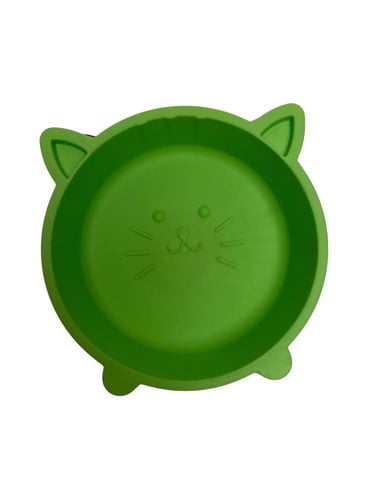 وعاء قطط على شكل قط