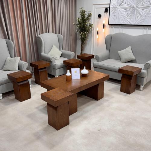 طقم طاولات مع 6 خدمة