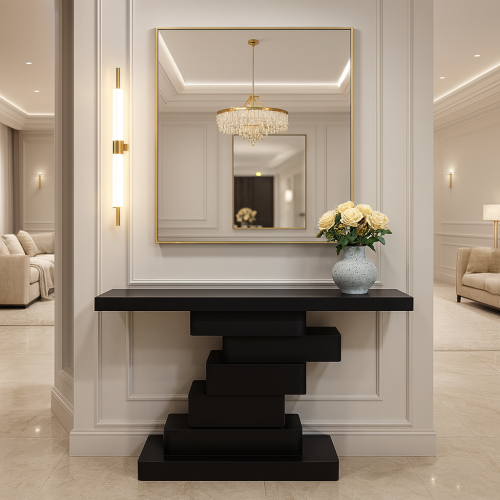 طاولة مدخل هندسية مودرن