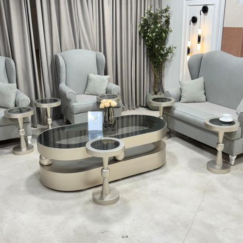 طقم طاولات مع 6 خدمة