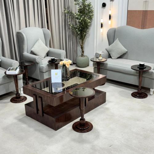 طقم طاولات مع 6 خدمة