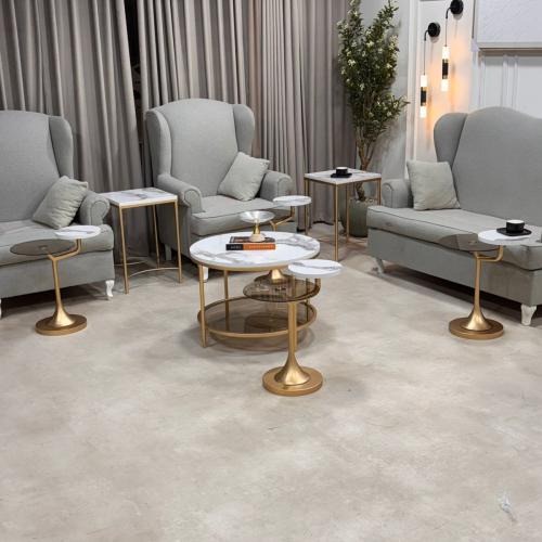 طقم طاولات مع 6 خدمة تصميم عصري وانيق