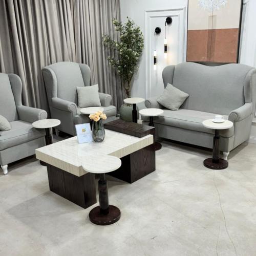 طقم طاولات مع 6 خدمة