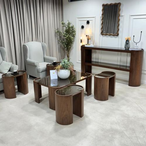 طقم طاولات مع 4 خدمة