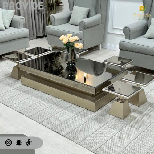 طقم طاولة تقديم أرضية مع 6 طاولات خدمة – تصميم عصر...