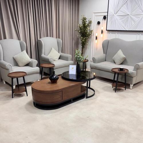 طقم طاولات مع 4 خدمة