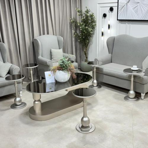 طقم طاولات مع 6 خدمة