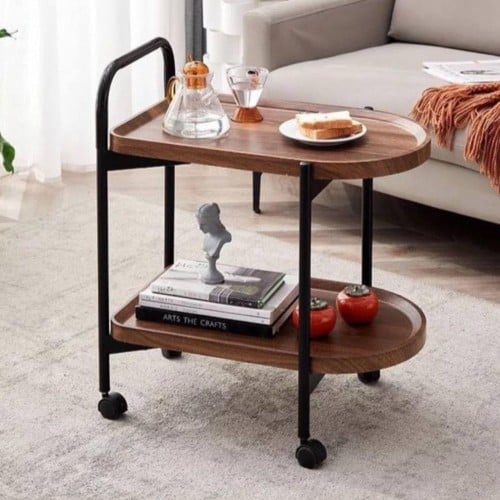 عربية تقديم خشبية تصميم عصري