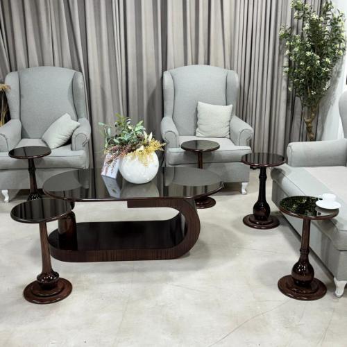 طقم طاولات مع 6 خدمة