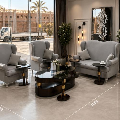 طقم طاولات مع 6 خدمة