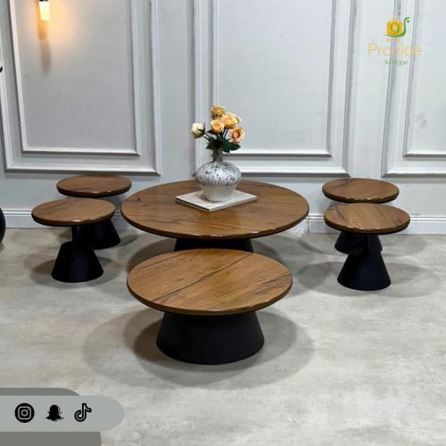 طقم طاولة تقديم ارضى ( 6 طاولة خدمة ) 8قطعه