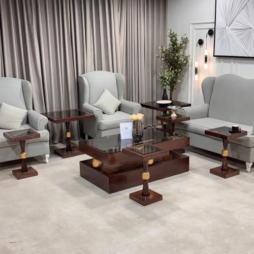 طقم طاولات مع 4 خدمة