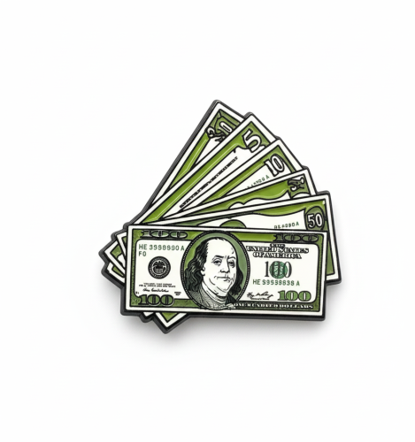 ستيكر معدني دولارات