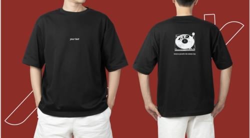 تي شيرت رجالي طبعة Music