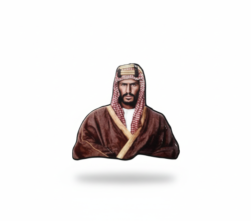 ستيكر معدني الملك عبدالعزيز
