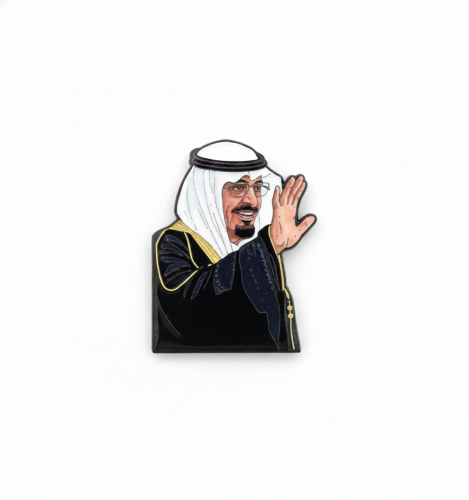ستيكر معدني الملك عبدالله