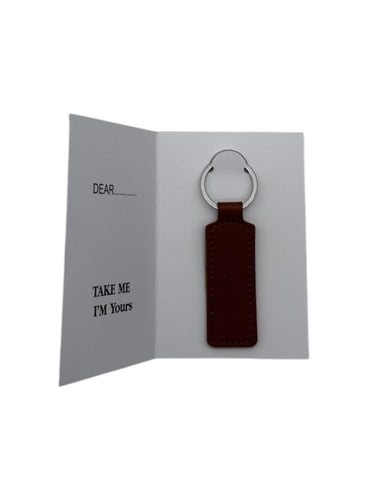 ميدالية مفتاح مع حفر بالليزر