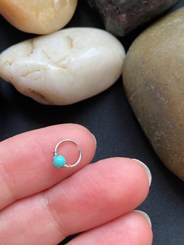 بيرسنق اذن حجم 6ملم مصنوع من الستانلس ستيل ( طبي )