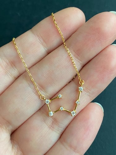 سلسال (برج الثور) فضه مطلي ذهب