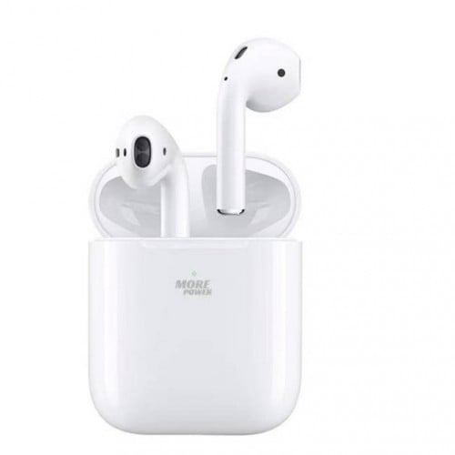 سماعه ايربودز 2 بلوتوث من مور باور MORE POWER مع ك...
