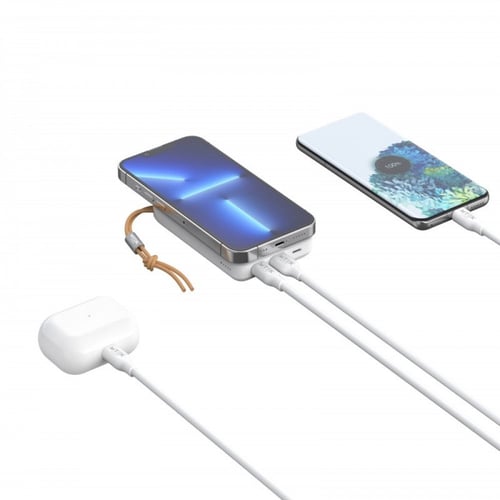 بطارية ماق سيف 10 الاف ملي امبير (20W) - أبيض