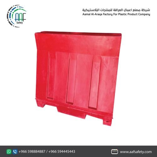 حاجز بلاستيك 1 متر * 1 متر احمر