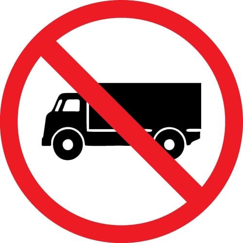 Truck Prohibited Area