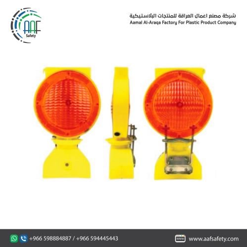 فلشر قمع طاقة شمسية احمر - SOLAR WARNING LIGHT WL0...