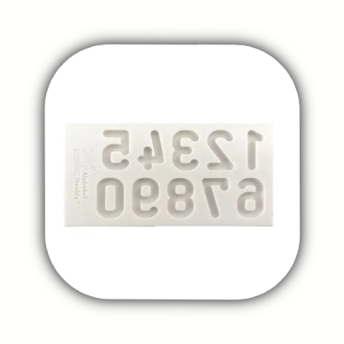 قالب سيليكون الأرقام الانجليزية