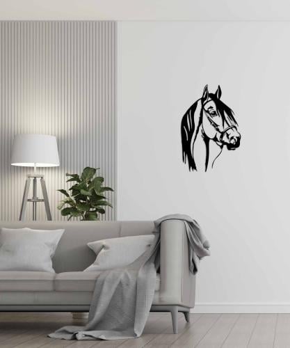 Metal horse wall panel