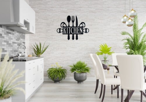 Wall art for the kitchen, metallic