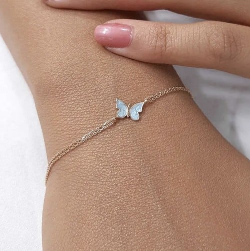 سوارة دياري النسائيه الفراشة الزرقاء