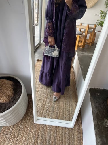 عباية لافندر - متجر الخياله للعبايات