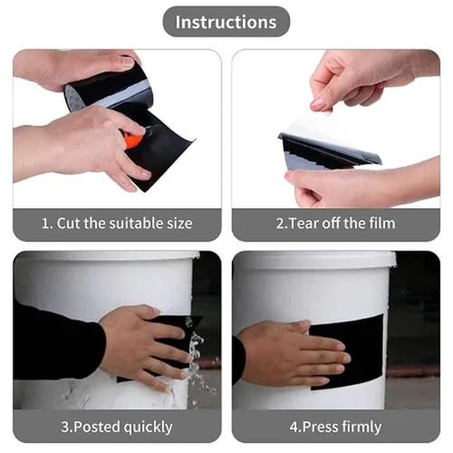 عرض ثلاث حبات شريط لاصق مطاطي مقاوم للماء من فليكس...