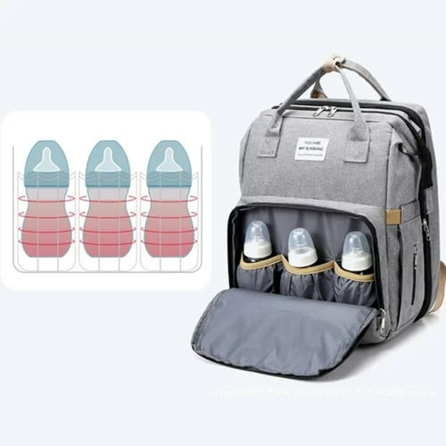 سرير أطفال وحقيبة ٢ في ١