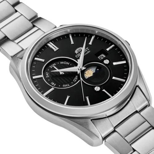 ساعة أورينت - ستان ستيل اسود