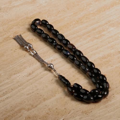 عقيق يمني اسود فاخر