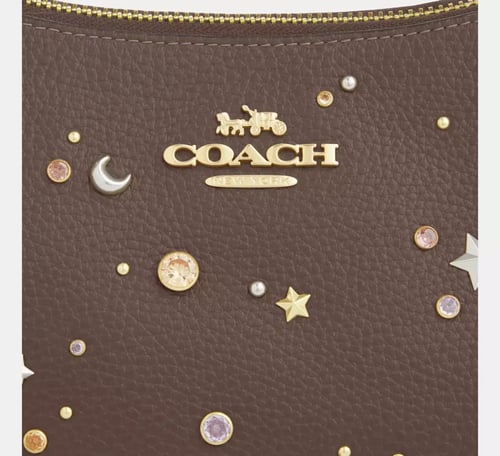 شنطة كوتش تيري كاكي ذهبي