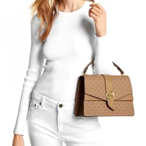 شنطة مايكل كورس ساتشيل كريمي