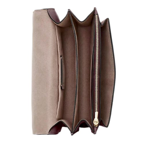 شنطة كوتش كروس بودي شفافة عنابي