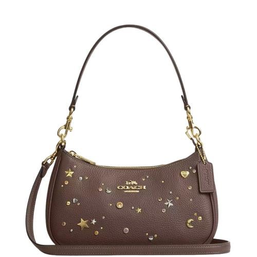 شنطة كوتش تيري كاكي ذهبي