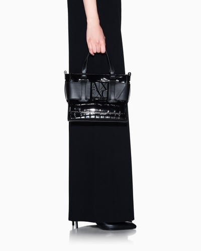 شنطة أرماني إكستشينج جوز الهند أسود