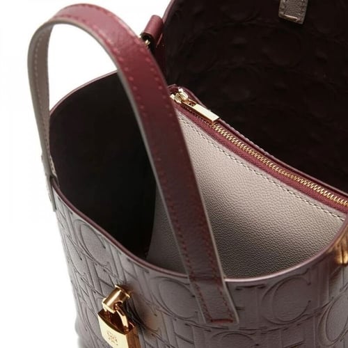 شنطه كارولينا هريرا عنابي