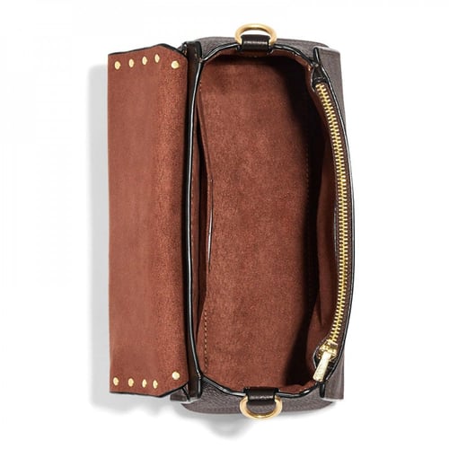 شنطة كوتش من قماش الكانفاس البني