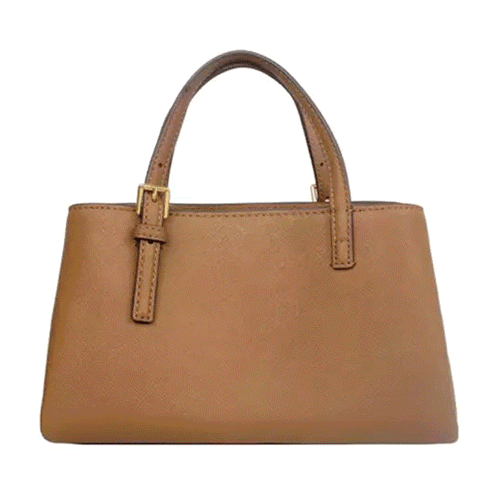 شنطة توري بورش من جلد البقر بني