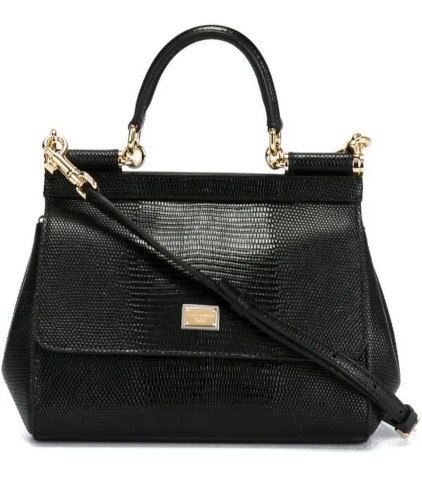 شنطه دولسي سمول اسود ملمس مميز